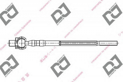 DJ PARTS dr1264 -  Осевой шарнир, рулевая тяга